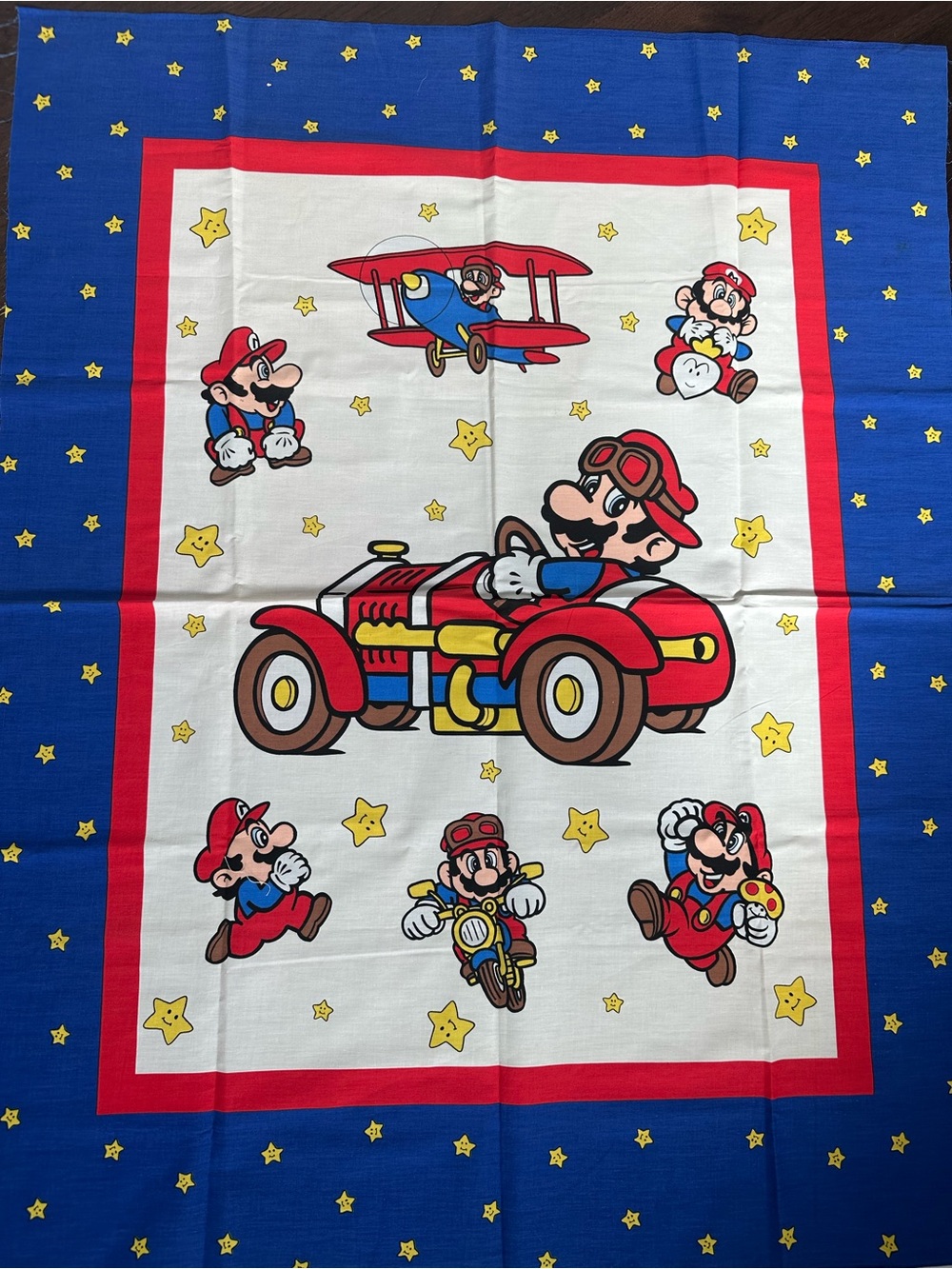 Super Mario bros fabric panel